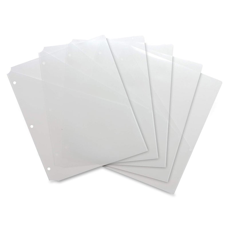 Business Source Binder Pockets - Pack of 5, Clear (32375) - Image 1